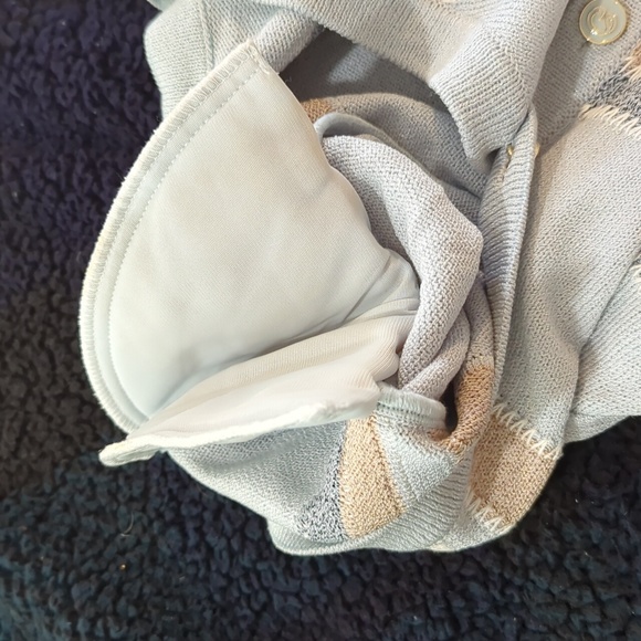 St John Sport Vintage Blue Wool Blend Cardigan Sweater - Picture 9 of 9